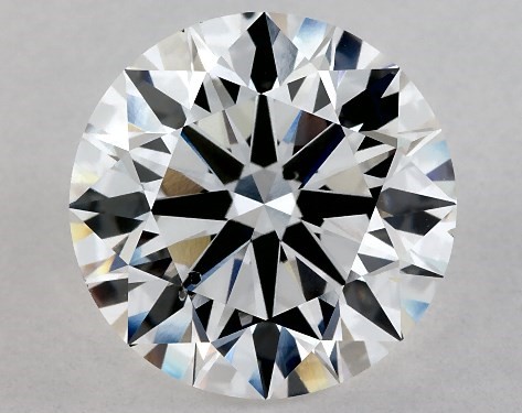 Lab-Created 4.00 Carat F SI1 Ideal Cut round diamond