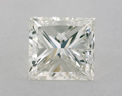 This 1.3 carat princess diamond H color VS1 clarity has Very Good proportions and a diamond grading report from GIA