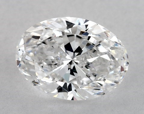 1.74 Carat D-VS2 Oval Cut Diamond Pavé Halo Diamond Engagement Ring (Oval Center)