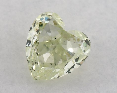  0.34 Carat Green SI1  heart diamond
