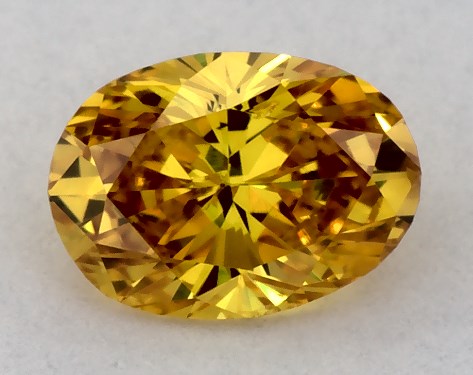  0.31 Carat Orange SI2  oval diamond