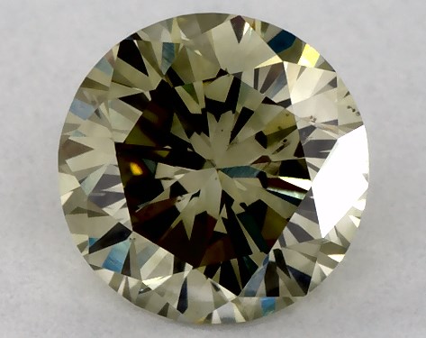  0.52 Carat Green SI1  round diamond