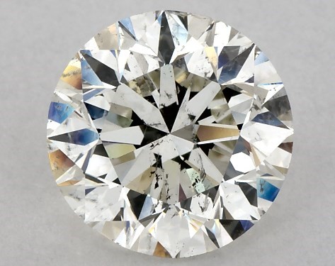 This 2 carat round diamond J color SI2 clarity has Excellent proportions and a diamond grading report from GIA