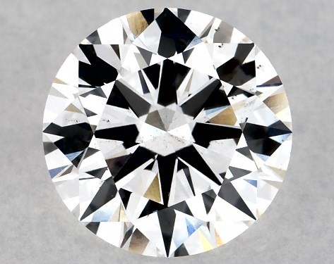 Lab-Created 2.00 Carat E VS2 Ideal Cut round diamond