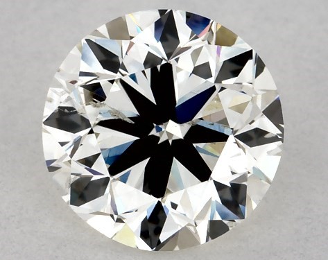 This 1.5 carat round diamond K color SI2 clarity has Very Good proportions and a diamond grading report from GIA