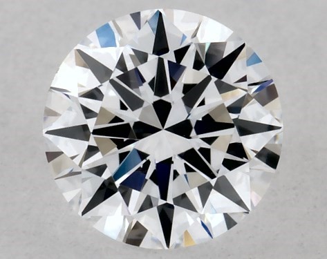 Lab-Created 0.50 Carat D VVS2 Ideal Cut round diamond