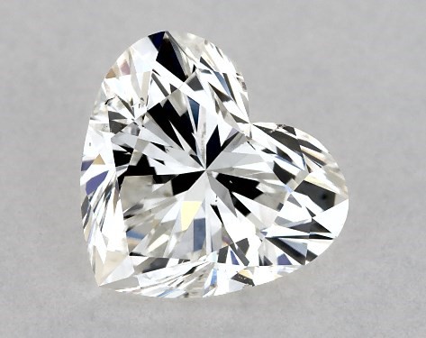  1.00 Carat H SI1  heart diamond