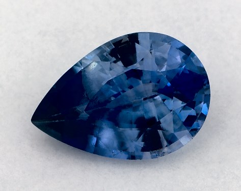 2.00 Carat Pear Natural Blue Sapphire