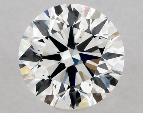 1.30 Carat G-SI1 Excellent Cut Round Diamond Reverse Taper Milgrain Diamond Engagement Ring