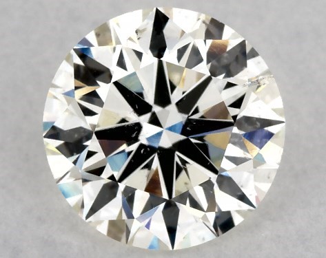 This 3.04 carat round diamond J color I1 clarity has Excellent proportions and a diamond grading report from GIA