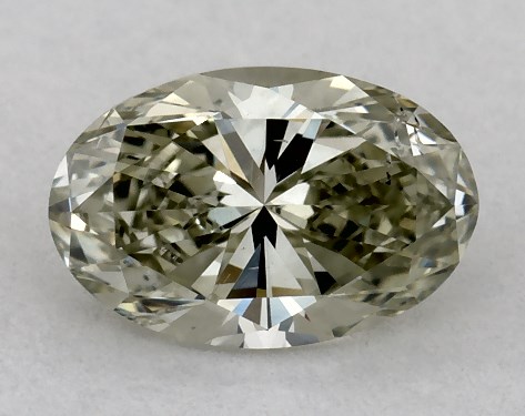  0.50 Carat Green SI1  oval diamond