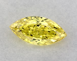 IGI 1.04 Carat Fancy Intense Yellow-VS1 Marquise Cut Lab-Grown Diamond