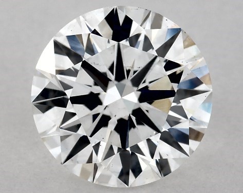 This Lab-Grown diamond 1.44 carat round F color VS2 clarity has Ideal proportions and a diamond grading report from IGI