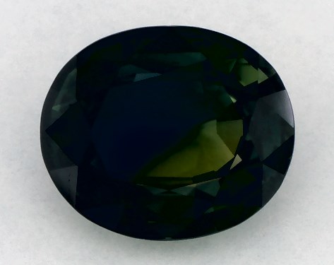  1.03 Carat Green Sapphire   Oval gemstones