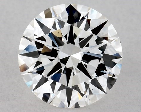 This Lab-Grown diamond 1.36 carat round F color VS2 clarity has Ideal proportions and a diamond grading report from IGI