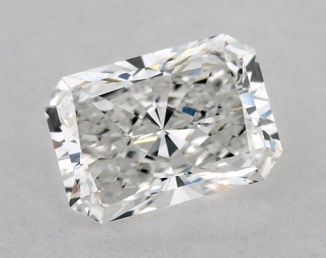 This Lab-Grown diamond 1 carat radiant E color VS2 clarity has Ideal proportions and a diamond grading report from IGI