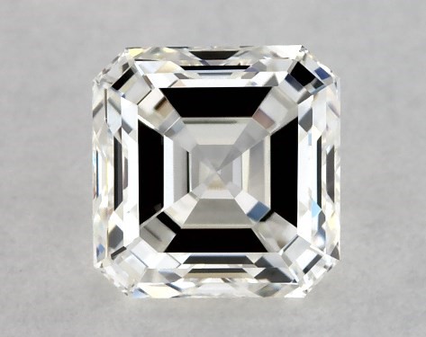 This 0.72 carat asscher diamond I color VS1 clarity has Very Good proportions and a diamond grading report from GIA