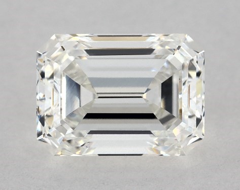 This 1.03 carat emerald diamond G color VVS1 clarity has Very Good proportions and a diamond grading report from GIA