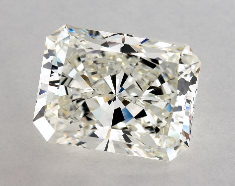 This 3.7 carat radiant diamond J color VS1 clarity has Ideal proportions and a diamond grading report from GIA