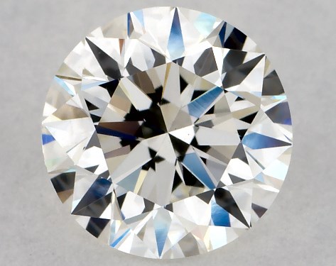 This 0.9 carat round diamond G color VS2 clarity has Excellent proportions and a diamond grading report from GIA