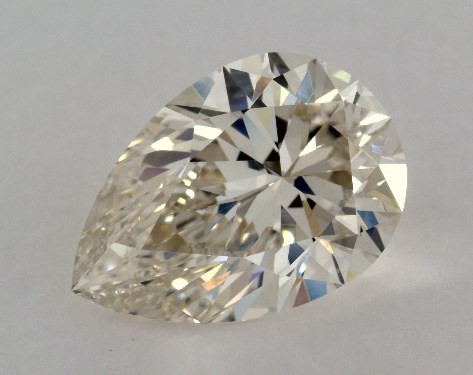 This 1.7 carat pear diamond K color VVS1 clarity has Very Good proportions and a diamond grading report from GIA