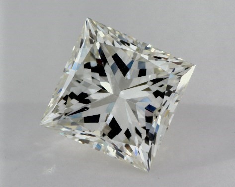 This 1.02 carat princess diamond I color SI1 clarity has Very Good proportions and a diamond grading report from GIA