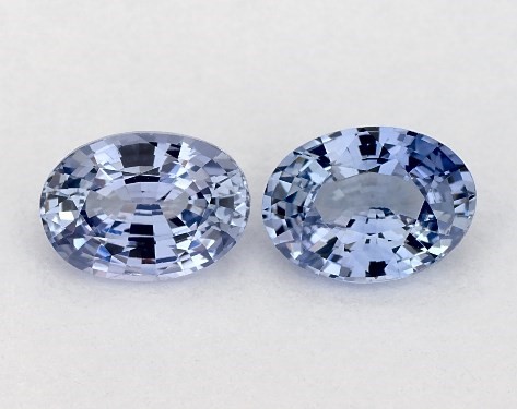 1.68 Carat Blue Sapphire   Oval Gemstone Pairs