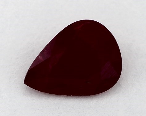  1.28 Carat Ruby   Pear gemstones