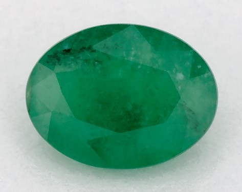  1.24 Carat Green Emerald   Oval gemstones