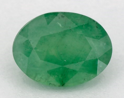  1.25 Carat Green Emerald   Oval gemstones