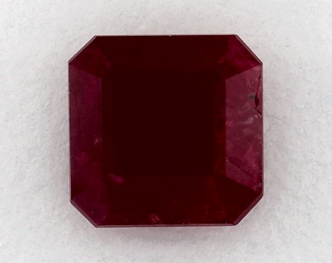  1.49 Carat Ruby   Asscher gemstones