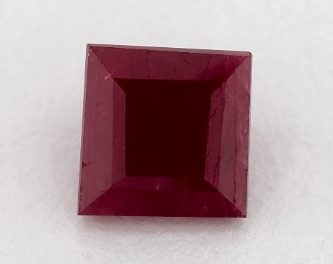 1.11 Carat Ruby   Princess gemstones