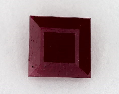  1.25 Carat Ruby   Princess gemstones