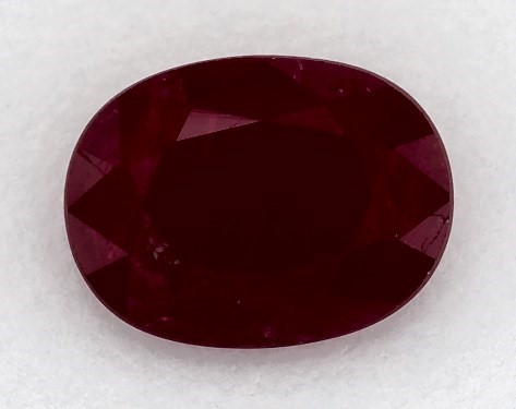  1.27 Carat Ruby   Oval gemstones