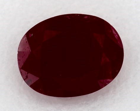  1.28 Carat Ruby   Oval gemstones