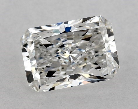This Lab-Grown diamond 1.32 carat radiant E color VS1 clarity has Ideal proportions and a diamond grading report from IGI