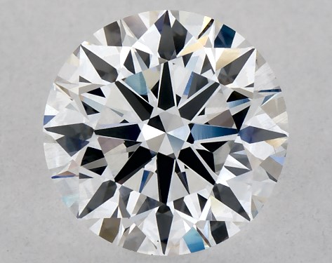 This Lab-Grown diamond 1.6 carat round F color VS2 clarity has Ideal proportions and a diamond grading report from IGI