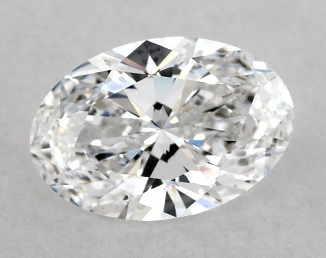 This Lab-Grown diamond 1.32 carat oval D color VVS2 clarity has Ideal proportions and a diamond grading report from IGI