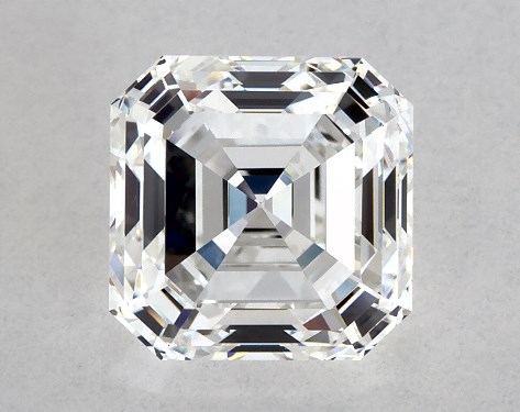 This 2.14 carat asscher diamond G color VVS1 clarity has Very Good proportions and a diamond grading report from GIA