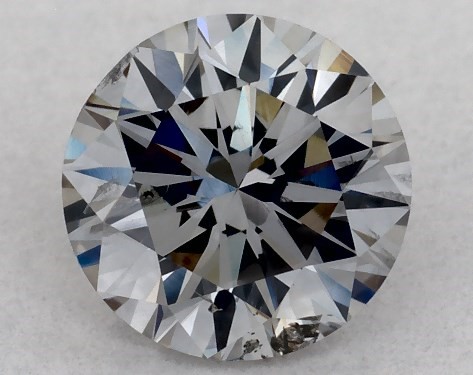 GIA 0.56 Carat Fancy Blue Gray-SI2 Round Cut Diamond-20891182