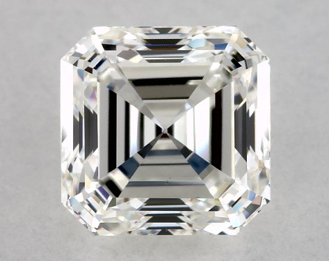 This 1.8 carat asscher diamond G color VS1 clarity has Very Good proportions and a diamond grading report from GIA