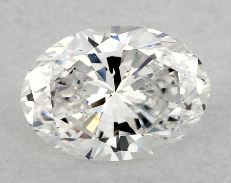 This 3.01 carat oval diamond D color VS1 clarity has Good proportions and a diamond grading report from GIA