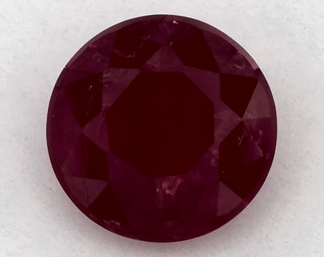  1.00 Carat Ruby   Round gemstones