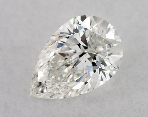 This Lab-Grown diamond 1.5 carat pear F color VVS2 clarity has Very Good proportions and a diamond grading report from IGI