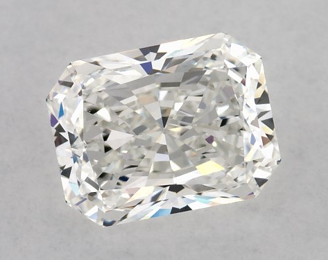 This 1.02 carat radiant diamond H color VVS2 clarity has Ideal proportions and a diamond grading report from GIA