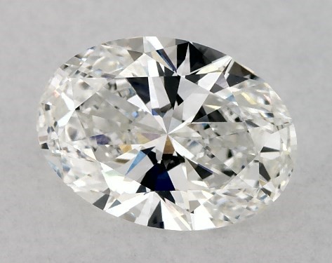 This Lab-Grown diamond 1.5 carat oval F color VVS2 clarity has Ideal proportions and a diamond grading report from IGI