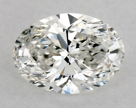 GIA 1.01 Carat H-SI1 Very Good Cut Oval Diamond