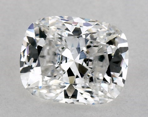 This Lab-Grown diamond 1.01 carat cushion E color SI1 clarity has Excellent proportions and a diamond grading report from IGI