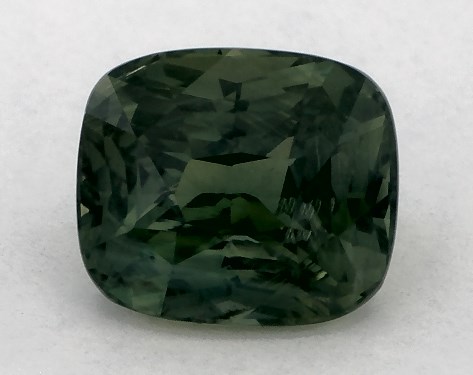  1.30 Carat Green Sapphire   Cushion gemstones
