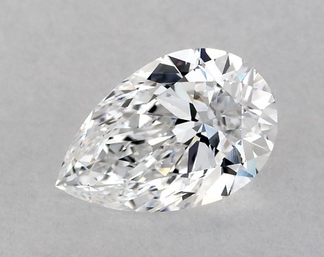 This 0.81 carat pear diamond D color VS1 clarity has Very Good proportions and a diamond grading report from GIA